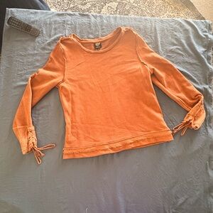 Bobeau Terracotta Knit Top